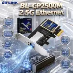 LB-LINK BL-GP2500M 2.5Gbps PCIe Ethernet Network Adapter – Realtek RTL8125BG, RJ45 2.5GbE, Wake-On-LAN, Windows 11/10 & Linux