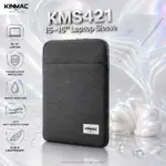 KINMAC KMS421 15–16" Black Laptop Sleeve – Water-Resistant Protective Carry Case With Padded Shock Protection, Soft Anti-Scratch Lining and Slim Design
