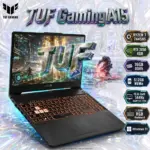 ASUS TUF Gaming A15: Ryzen 7 7445HS | 16GB DDR5 RAM ; 512GB NVMe | RTX 3050 (4GB) | 15.6-inch FHD IPS 144Hz Display | 1-Zone RGB Backlit Keyboard | Windows 11 | Graphite Black