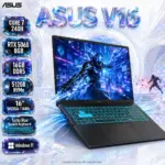 ASUS V16 V3607VM: Intel® Core 7 240H | 16GB DDR5 RAM ; 512GB NVMe | RTX 5060 (8GB) | 16.0-inch 144Hz IPS Display | Backlit Keyboard | Windows 11 | MATTE BLACK  