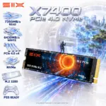 SIX X7400 1TB NVMe M.2 SSD – PCIe Gen4 x4, Up to 7350MB/s Read & 6430MB/s Write, M.2 2280, PS5 / PC / Laptop Compatible Internal Solid State Hard Drive  | SIX7400NV1TBIE
