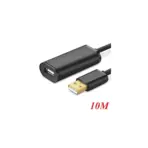 UGREEN US121 10M USB 2.0 Active Extension Cable, USB-A Male To Female, 480 Mbps, Black - Image 3