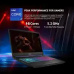 MSI Katana 15 HX B14WFK Intel® Core i7-14650HX | 16GB DDR5 RAM ; 512GB NVMe | RTX 5060 , 8GB | 15.6-inch 144Hz IPS Display | 4-Zone RGB Backlit Keyboard | DOS | BLACK - Image 2