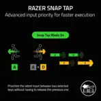 Razer BlackWidow V4 Full-Size Wired Mechanical Gaming Keyboard With Green Clicky Switches, Chroma RGB, 6 Macro Keys, Magnetic Wrist Rest, Media Roller, Snap Tap, And 8K Polling - Image 8
