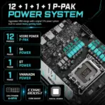 MSI B860M Gaming Plus WiFi mATX Motherboard With LGA 1851, 4x DDR5-8800+ OC, PCIe 5.0 x16, Triple M.2, Thunderbolt 4, WiFi 7, Bluetooth 5.4, 5G LAN, USB-C , Supports Intel® Core Ultra Processors (Series 2) - Image 7