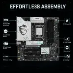 MSI B860M Gaming Plus WiFi mATX Motherboard With LGA 1851, 4x DDR5-8800+ OC, PCIe 5.0 x16, Triple M.2, Thunderbolt 4, WiFi 7, Bluetooth 5.4, 5G LAN, USB-C , Supports Intel® Core Ultra Processors (Series 2) - Image 6
