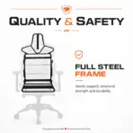 COUGAR ARMOR EVO Royal Gaming Chair –  4-Way Lumbar Support, Magnetic Memory Foam Pillow, 4D Armrests, 180° Recline & 160kg Support | Black & Gold - Image 5
