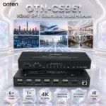 ONTEN OTN-CS961 HDMI 6×1 Seamless Multi-viewer – 6 HDMI Inputs, 1 HDMI Output, 4K@30Hz, 6-Channel Multi-View Display, IR Remote Control, 8M Range
