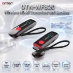 ONTEN OTN-WF820 Wireless HDMI Transmitter and Receiver – 1080P@60Hz, 100m Range, Plug & Play, 5V Input, One-Key Reconnect, Rotation Mode