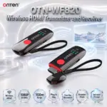 ONTEN OTN-WF820 Wireless HDMI Transmitter and Receiver – 1080P@60Hz, 100m Range, Plug & Play, 5V Input, One-Key Reconnect, Rotation Mode