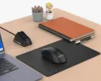 ONTEN OTN-MS101 Small Mouse Mat – 200 × 240 × 2mm Compact Mousepad With Premium Leather-Like Finish | Orange - Image 3