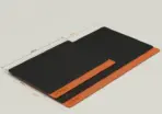 ONTEN OTN-MS102 Medium Mouse Mat – 240 × 400 × 2mm Mousepad With Premium Leather-Like Finish | Black & Orange - Image 2