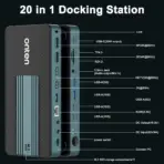 ONTEN OTN-2501 USB-C Dock Station With Dual M.2 NVMe & SATA Enclosure, 2× DP 4K@60Hz, HDMI, 2.5G LAN, USB 10Gbps, SD/TF 4.0, PD 30W Output - Image 3