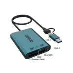ONTEN OTN-KSS-P3+ USB 3.2 Gen 1 5Gbps CF, SDXC & Micro SDXC Card Reader with USB-C/USB 3.0, 300Mbps Read, 250Mbps Write, 500mm Cable - Image 2