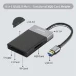 ONTEN OTN-5215B USB 3.0 6-in-1 Card Reader – XQD, CF, SD & TF Support, Dual USB 3.0 Ports, Card-to-Card Copy, Micro-USB Power & 0.2m Cable - Image 4