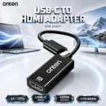 ONTEN OTN-UC931 USB-C to HDMI Adapter, 4K@30Hz Ultra-HD Video Output, USB-C Male Input to HDMI Female Display Output, Compact Short-Cable Design