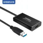 ONTEN OTN-5202 USB 3.0 to HDMI Female Adapter – 2K Display Adapter with USB 3.0 Type-A Input, HDMI Female Output and Compact 0.2M Cable for External Display Connectivity - Image 2
