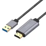 ONTEN OTN-US303 USB to HDMI Adapter 1.8M – USB to HDMI Video Adapter with 1080P HDMI Output, Integrated 1.8M Cable and Compact Inline Design - Image 3