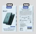 ONTEN OTN-9503S 6-in-1 USB-C Multi-Function Docking Station with 4K HDMI, 2K VGA, Gigabit RJ45, USB 3.0, USB-C Data and USB-C PD 3.0 - Image 2