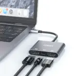 ONTEN OTN-9175S 3-in-1 USB-C to Dual HDMI Adapter, 4K@60Hz + 2K@60Hz, PD 3.0 100W Charging, SST or Extended Display Support, Compact Multi-Monitor Hub for USB-C Devices and Laptops - Image 5