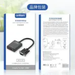 ONTEN OTN-7557A HDMI to VGA Adapter With Audio, 1080P@60Hz Converter, 290mm Cable, PVC + Metal Connector for PS4, Switch, Set-Top Boxes, Monitors and Projectors - Image 2