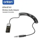 ONTEN OTN-BT101 USB Bluetooth Adapter Cable – Wireless Audio Adapter With 3.5mm Audio Output, Bluetooth 5.0, >95dB SNR, 10m Range, and USB 5V Power - Image 3
