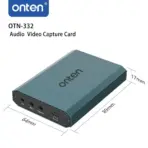 ONTEN OTN-332 4K Capture Card, USB-C Uplink with HDMI Input & HDMI Output, 3.5mm Microphone Input and Audio Output for Video Capture, Streaming & Recording - Image 3
