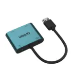 ONTEN HDMI to HDMI + VGA with Audio Adapter, Up to 2K@60Hz HDMI & VGA Output, 3.5mm Audio Output, USB-C 5V Power Input, 170mm Cable, Aluminium Alloy + ABS - Image 5