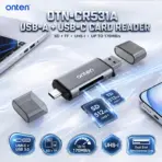 ONTEN OTN-CR531A 2-in-2 USB-C + USB 3.0 SD / TF Card Reader, UHS-I Up to 170MB/s, Simultaneous Dual-Slot OTG Reader, Aluminum Alloy + ABS