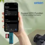ONTEN OTN-CR537S USB-A + USB-C SD/TF Card Reader with USB 3.0 Hub, 5Gbps, OTG, Up to 2TB Card Support, Plug & Play for Windows, Mac, Linux & Chrome OS - Image 2