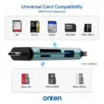 ONTEN OTN-CR537S USB-A + USB-C SD/TF Card Reader with USB 3.0 Hub, 5Gbps, OTG, Up to 2TB Card Support, Plug & Play for Windows, Mac, Linux & Chrome OS - Image 3