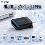 ONTEN OTN-9130 USB-C to USB 3.0 OTG Adapter – Compact Type-C Male to USB-A Female Converter for Compatible USB-C Host Devices