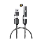 ONTEN OTN-CC317 USB Type-C Charging & Data Cable with Integrated Electric Lighter – 1.5M, Braided Design, Windows/macOS/Android - Image 2