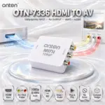 ONTEN OTN-7336 HDMI to AV/RCA Converter with Audio – 1080p@60Hz HDMI Input, Composite Video + Audio Output, Plug & Play