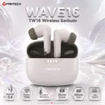 Fantech WAVE16 TW16 Gray TWS Wireless Earbuds – Bluetooth 5.4, Built-In Microphone, 35mAh Earbuds, 300mAh Charging Case, USB Type-C Rechargeable Battery | Compact Wireless Earbuds