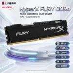 Kingston HyperX FURY 16GB 2666MHz DDR4 CL16  1.2V DIMM |  HX426C16FB/16 ~ USED 
