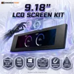 XIGMATEK 9.18-Inch Magnetic LCD Screen Kit for Pano II and Pano II Air, 1920 × 462 Full HD+ Resolution, Windows 10/11 Duplicate or Extend Display Support – Black