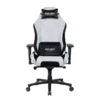 APEX SEAT AXE Ergonomic Gaming Chair – Textile Fabric, 4D Armrests, 90°–135° Recline, Class 4 Gas Lift, Headrest & Lumbar Cushions, Metal Frame, 60 mm PU Casters | GREY & BLACK - Image 13