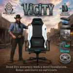 APEX SEAT ViCity Gaming Chair – Microsuede + PU Leather, 90°–141° Recline, 4D Magnetic Armrests, 4-Way Lumbar Support, Magnetic Headrest & Class 4 Gas Lift, 180kg Max | DARK GREY 