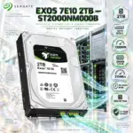 Seagate Exos 7E10 ST2000NM000B 2TB Enterprise HDD, 7200RPM, SATA 6Gb/s, 256MB Cache, 215MB/s, 2M-Hour MTBF, 550TB/Year Workload