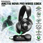 SteelSeries Arctis Nova Pro Wired Xbox Gaming Headset, GameDAC Gen 2, 96kHz/24-Bit Hi-Res Audio, 360° Spatial Sound, AI ClearCast Mic & Multi-System Connect | Used