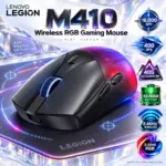 Lenovo Legion M410 Wireless RGB Gaming Mouse – 16,000 DPI, 400 IPS, 40G Acceleration, 6 Buttons, 53-Hour Battery, 2.4GHz Wireless, 2-Zone RGB, NVIDIA Reflex & 100g Palm Grip Build.