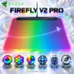 Razer Firefly V2 Pro Hard RGB Gaming Mouse Mat With Full-Surface Backlighting, 15-Zone Chroma RGB, Micro-Textured Tracking Surface, USB 2.0 Port & Detachable USB-C Cable