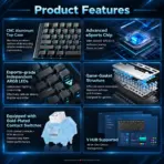 ATK VXE V75X Arctic Fox (Limited Edition)75% Wireless Gaming Keyboard – Arctic Fox Tactile Switches, CNC Aluminum Top, Tri-Mode, Hot-Swap, NKRO & South-Facing ARGB PBT Keycaps - Image 9