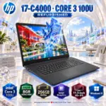 HP 17T-CN4000: Intel® Core 3 100U | 8GB DDR4 RAM ; 256GB NVMe | Intel Graphics | 17.3-inch HD+ IPS Display | Windows 11 | JET BLACK ~ FACTORY REFURBISHED ● 1 Yr WNTY 
