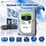 Seagate SkyHawk ST6000VX001 6TB 3.5-Inch Surveillance HDD, SATA 6Gb/s, 256MB Cache, Up to 180MB/s, 64 HD Cameras, 24/7 Recording