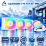ARCTIC Liquid Freezer III Pro 360 A-RGB , 360mm AIO CPU Cooler, 3× P12 Pro 3000 RPM Fans, 38mm Radiator, VRM Cooling, Intel LGA1851/1700 & AMD AM5/AM4 | WHITE 