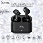 HOCO EQ35 Black True Wireless Earbuds With ANC, ENC, Six Microphones, HiFi Dual Dynamic Drivers, Bluetooth 5.3, Type-C Charging, And Up To 7-Hour Playback