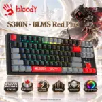 Bloody S310N 87-Key TKL RGB Mechanical Gaming Keyboard, BLMS Red Plus Switches, 1ms Response, 1000Hz, Hot-Swappable, N-Key Rollover, USBBloody S310N 87-Key TKL RGB Mechanical Gaming Keyboard, BLMS Red Plus Switches, 1ms Response, 1000Hz, Hot-Swappable, N-Key Rollover, USB