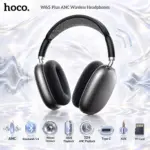 HOCO W65 Plus ANC Deep Space Gray Wireless Headphones With Bluetooth 5.4, 40mm Drivers, 45-Hour Playback, AUX, TF Card And Type-C Charging